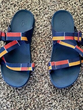 Chaco Sandals with Red and Yellow Straps